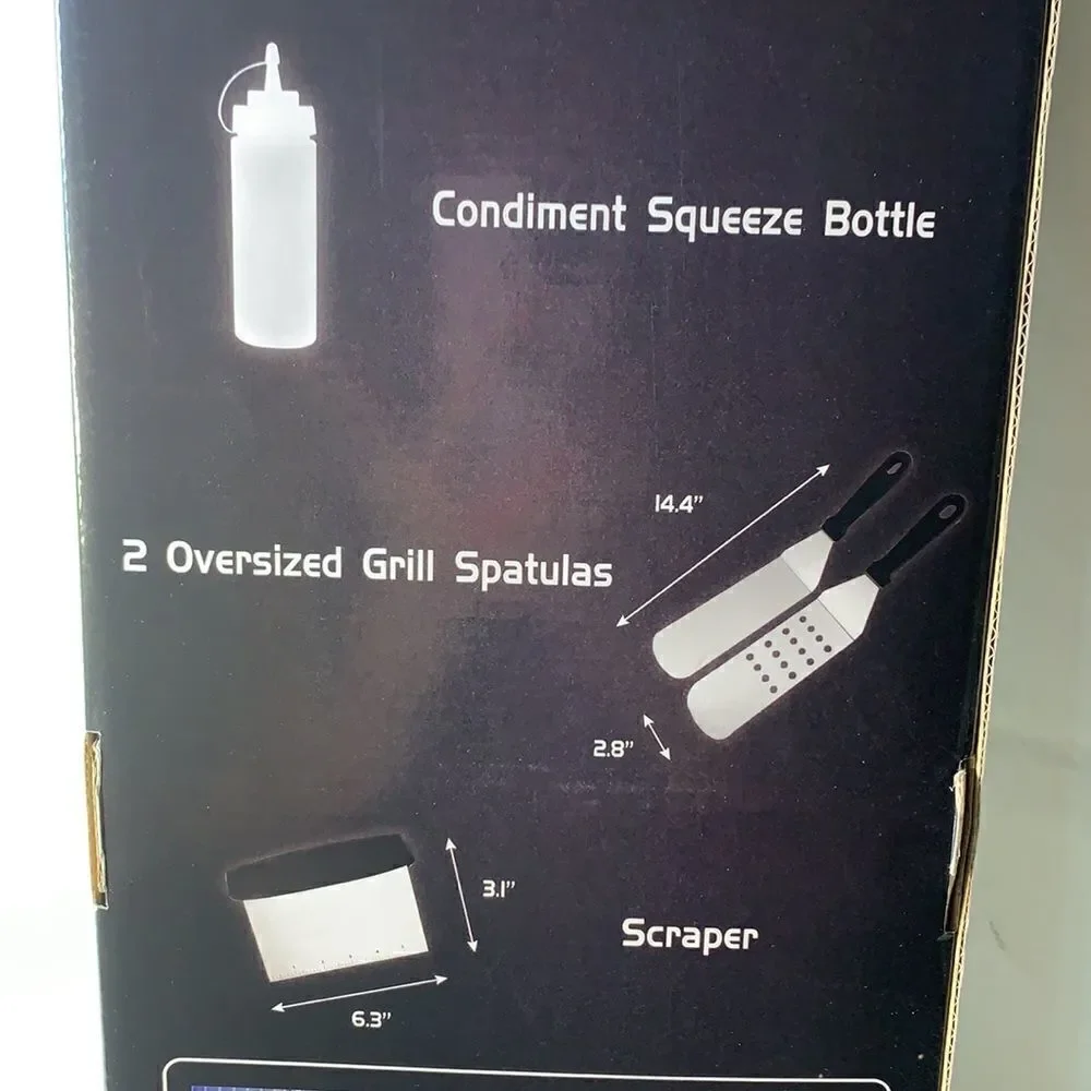 Stainless Steel Griddle Scraper Spatula Bottle